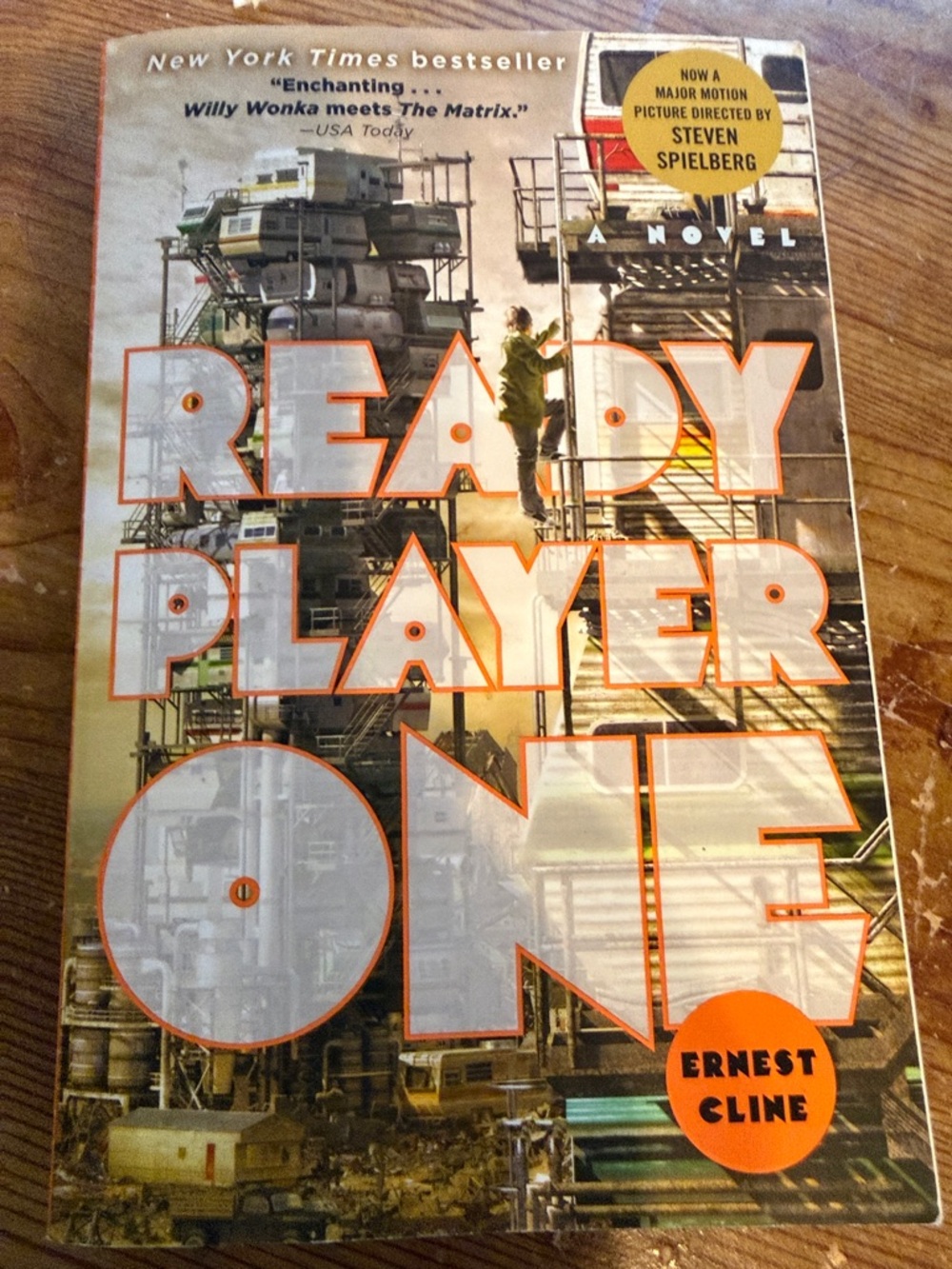 Ready Player One Paperback - Orange and White Cover (book)